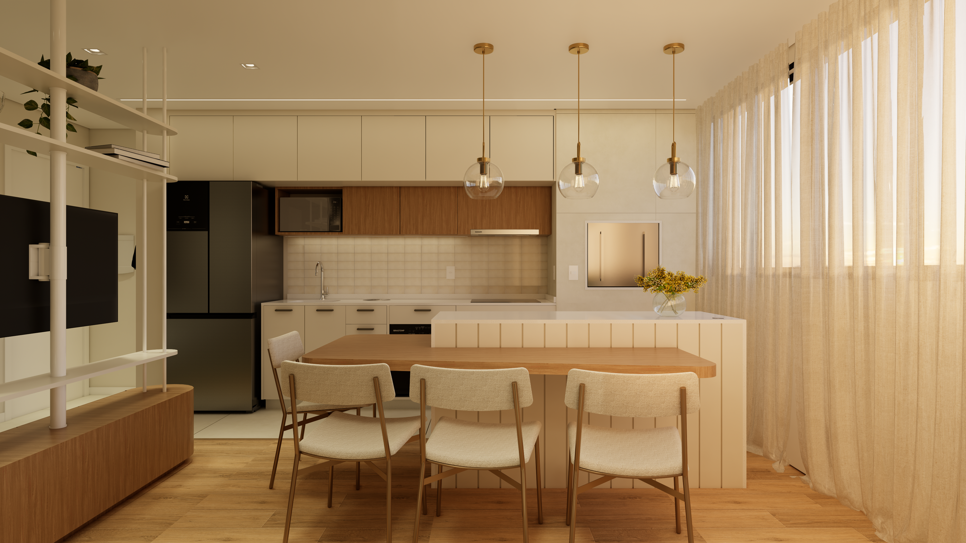 Apartamento Origem · Área social