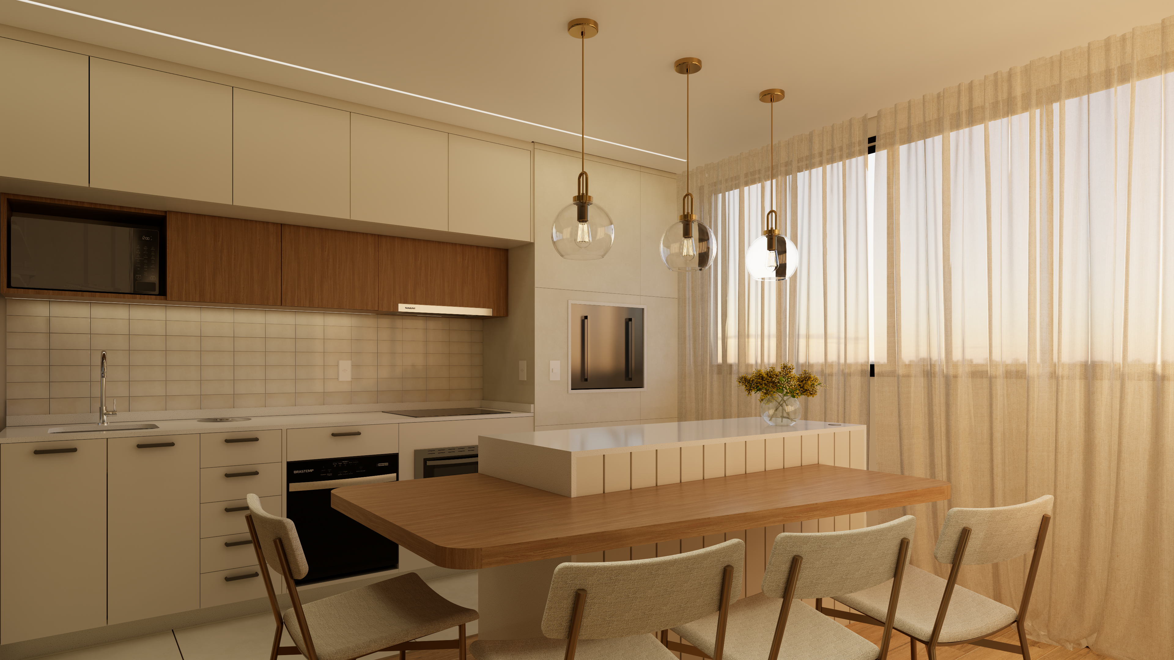 Apartamento Origem · Área social