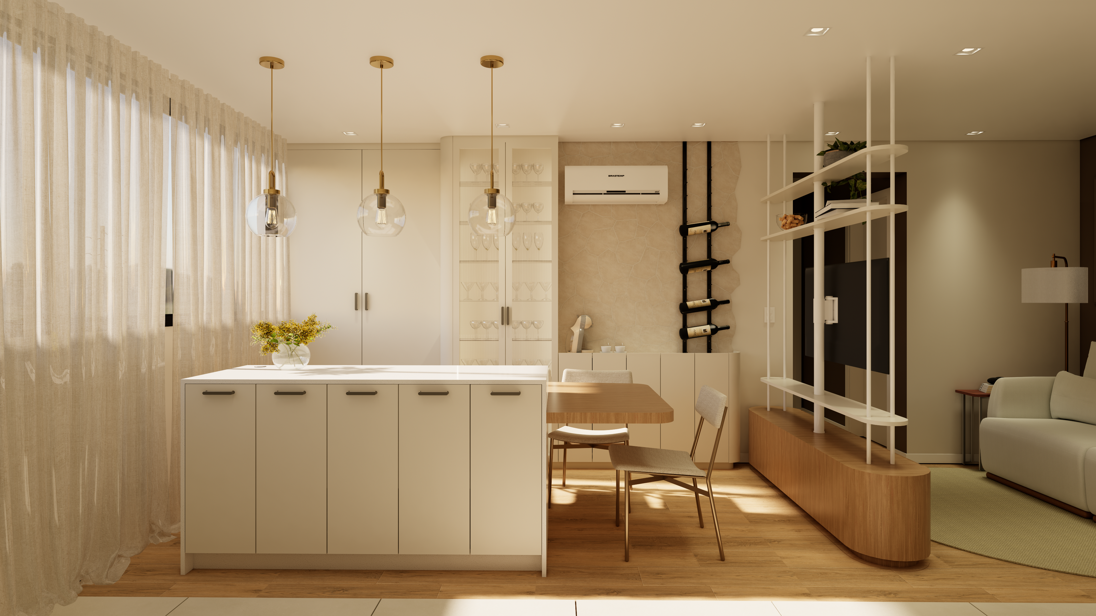 Apartamento Origem · Área social